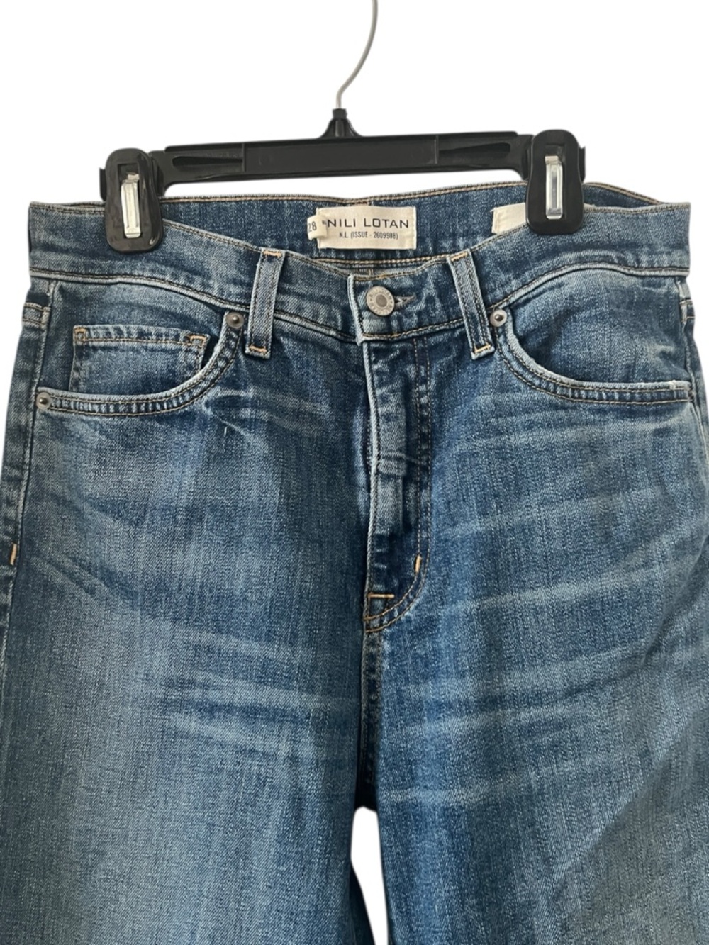 Nili Lotan Bootcut Jeans In Classic Wash Women Size 28 - Picture 3 of 13